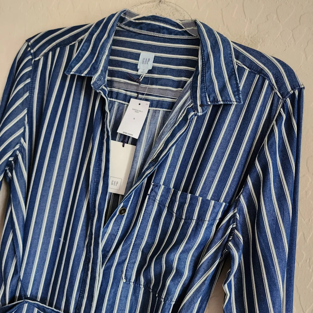 Gap‎ Long Sleeve Striped Dress Small NWT
